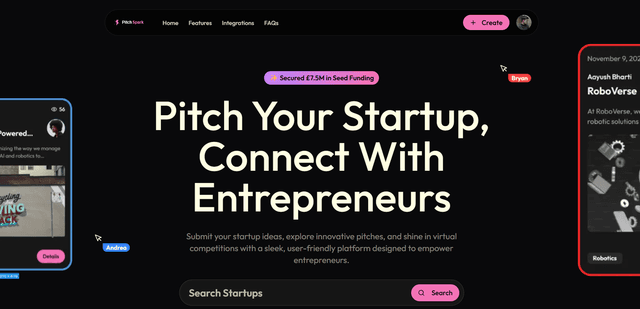 PitchSpark: A Startup Pitching Platform